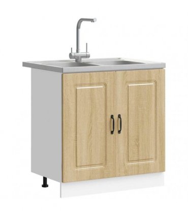 vidaXL Kitchen Cabinet with Door Kalmar Sonoma Oak 80 x 46 x 81.5 cm