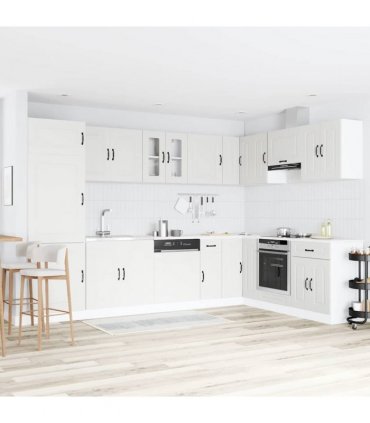 vidaXL Kitchen Cabinet Kalmar White 80 x 46 x 81.5 cm Engineered Wood