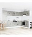 vidaXL Kitchen Cabinet Kalmar Concrete Grey 80 x 46 x 81.5 cm
