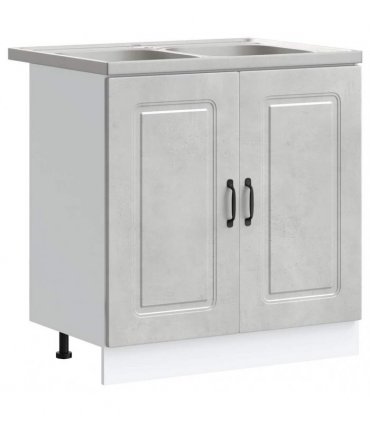 vidaXL Kitchen Cabinet Kalmar Concrete Grey 80 x 46 x 81.5 cm