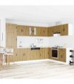 vidaXL Kitchen Cabinet with Door Kalmar Artisan Oak 80 x 46 x 81.5 cm
