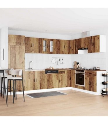 vidaXL Kitchen Cabinet with Storage Kalmar Old Wood 80 x 46 x 81.5 cm