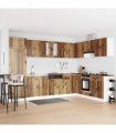 vidaXL Sink Base Cabinet with Door Porto 2 pcs Brown Engineered wood — Colour: Old wood