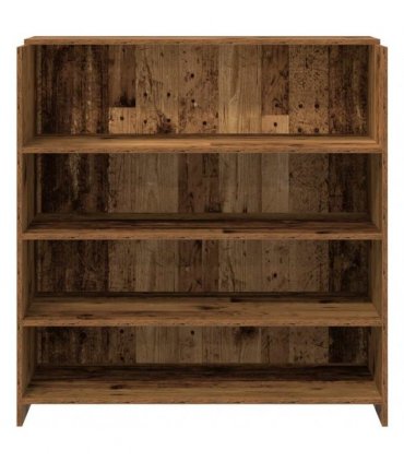 vidaXL Reception Desk Old Wood 100x50x103.5 cm Engineered Wood — Size: 100 x 50 x 103.5 cm
