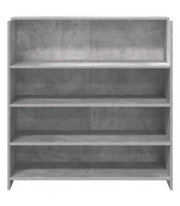 vidaXL Reception Desk Concrete Grey 100x50x103.5 cm Engineered Wood — Size: 100 x 50 x 103.5 cm