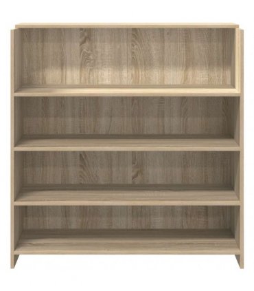 vidaXL Reception Desk Sonoma Oak 100x50x103.5 cm Engineered Wood — Size: 100 x 50 x 103.5 cm