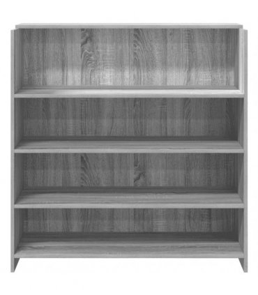 vidaXL Reception Desk Grey Sonoma 100x50x103.5 cm Engineered Wood — Size: 100 x 50 x 103.5 cm