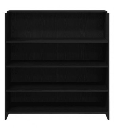 vidaXL Reception Desk Black Oak 100x50x103.5 cm Engineered Wood — Size: 100 x 50 x 103.5 cm