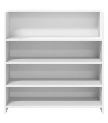 vidaXL Reception Desk White 100x50x103.5 cm Engineered Wood — Size: 100 x 50 x 103.5 cm