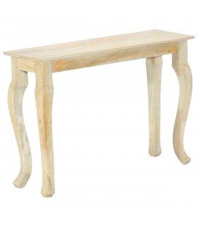 vidaXL Console Table 110x35x77 cm Solid Mango Wood — Size: 110 x 35 x 77 cm