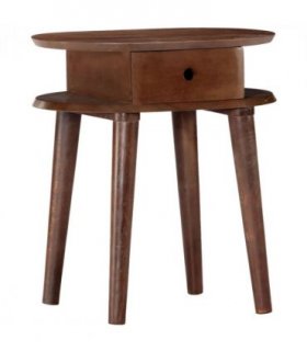 vidaXL Bedside Cabinet 50x35x55 cm Solid Acacia Wood — Size: 50 x 35 x 55 cm