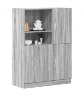 vidaXL 2 Piece Kitchen Cabinet Set Grey Sonoma Engineered Wood