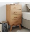 vidaXL Bedside Cabinet OLDEN Brown Solid Wood Pine — V0671993391