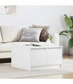 vidaXL Coffee Table with Drawers White 70.5x70x40 cm — Size: 70.5 x 70 x 40 cm