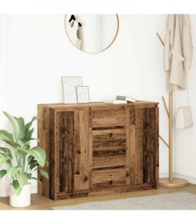 vidaXL Sideboard with Drawers Old Wood 100.5x35x76 cm Engineered Wood
