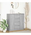 vidaXL Sideboard with Drawers Grey Sonoma 100.5x35x98.5 cm Engineered Wood