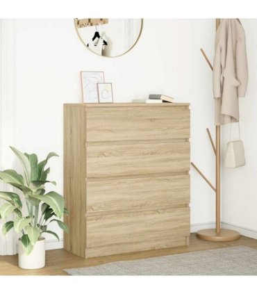 vidaXL Sideboard Sonoma Oak 80x35x99 cm Engineered Wood