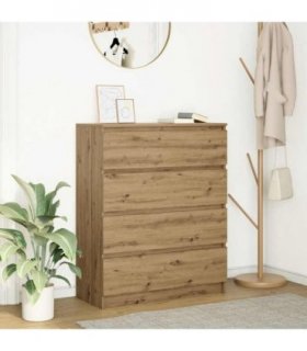 vidaXL Sideboard Artisan Oak 80x35x99 cm Engineered Wood