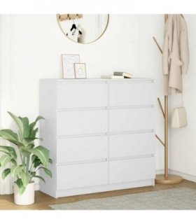 vidaXL Sideboard White 100x35x99 cm Engineered Wood
