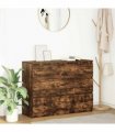 vidaXL Sideboard Smoked Oak 100x35x76 cm Engineered Wood