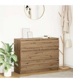 vidaXL Sideboard Artisan Oak 100x35x76 cm Engineered Wood