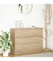 vidaXL Sideboard Sonoma Oak 100x35x76 cm Engineered Wood