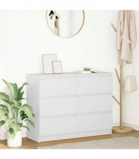 vidaXL Sideboard White 100x35x76 cm Engineered Wood