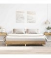 vidaXL Bed Frame | Artisan Oak | Engineered Wood, Solid Pine Wood, Plywood — Colour: artisian oak, Size: 180 x 200 cm