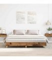vidaXL Bed Frame | Old Wood | Engineered Wood | Double | Durable | Bed Frame — Size: 180 x 200 cm