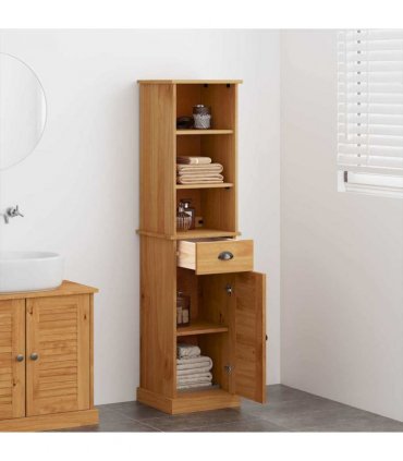 vidaXL Bathroom Furniture Set VIGO 2 pcs Brown and Honey Brown