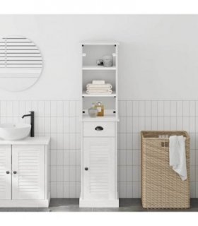 vidaXL Bathroom Furniture Set VIGO 2 pcs White and Antique White — V0671993607