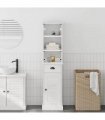 vidaXL Bathroom Furniture Set VIGO 2 pcs White and Antique White — V0671993607