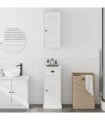 vidaXL Bathroom Cabinet with Drawer VIGO 2 pcs White and Antique White