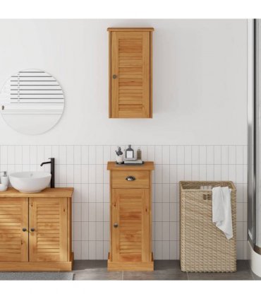 vidaXL Bathroom Furniture Set VIGO 2 pcs Brown and Honey brown — V0671993609