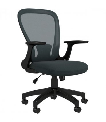 Mesh Office Chair, Grey, 63W x 54D x 103Hcm, Vinsetto, Adjustable Armrest