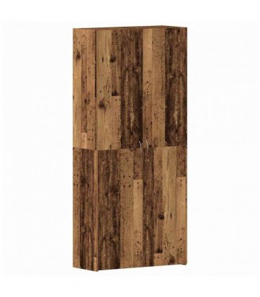 vidaXL Shoe Cabinet with Door Brown 80 x 35.5 x 180 cm Engineered wood — Colour: Old wood