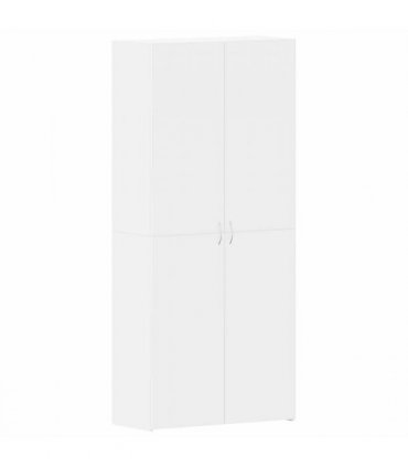 vidaXL Shoe Cabinet with Door White 80 x 35.5 x 180 cm Engineered wood