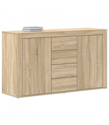 vidaXL Sideboard Sonoma Oak 120 x 36 x 69 cm Engineered Wood