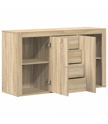 vidaXL Sideboard Sonoma Oak 120 x 36 x 69 cm Engineered Wood