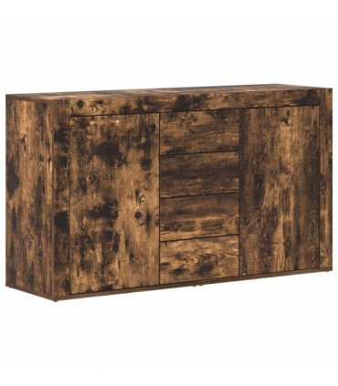 vidaXL Sideboard Smoked Oak 120 x 36 x 69 cm Engineered Wood