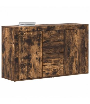 vidaXL Sideboard Smoked Oak 120 x 36 x 69 cm Engineered Wood