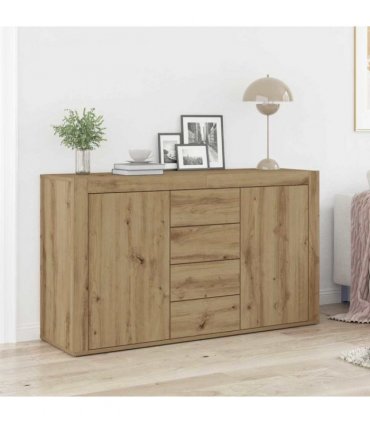 vidaXL Sideboard Artisan Oak 120 x 36 x 69 cm Engineered Wood