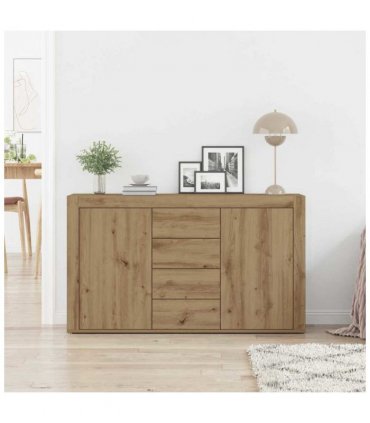 vidaXL Sideboard Artisan Oak 120 x 36 x 69 cm Engineered Wood
