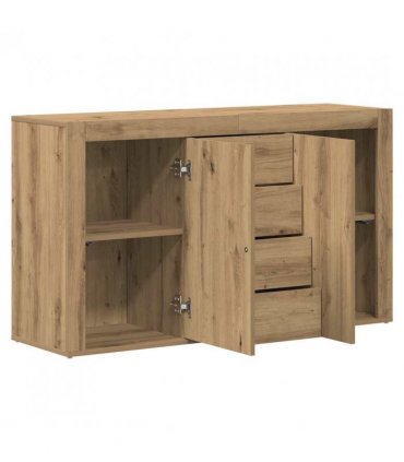 vidaXL Sideboard Artisan Oak 120 x 36 x 69 cm Engineered Wood