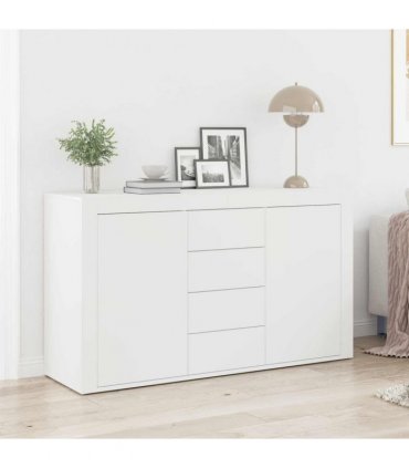 vidaXL Sideboard with Drawer White 120 x 36 x 69 cm Engineered Wood