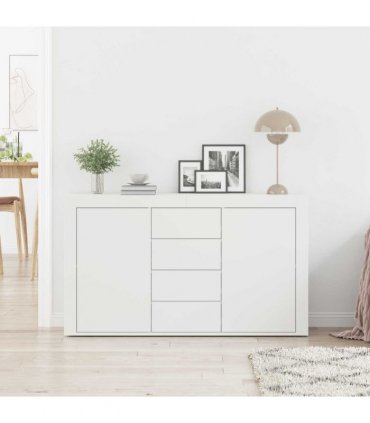vidaXL Sideboard with Drawer White 120 x 36 x 69 cm Engineered Wood