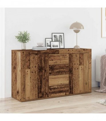 vidaXL Sideboard with Drawer Old Wood 120 x 36 x 69 cm Engineered Wood