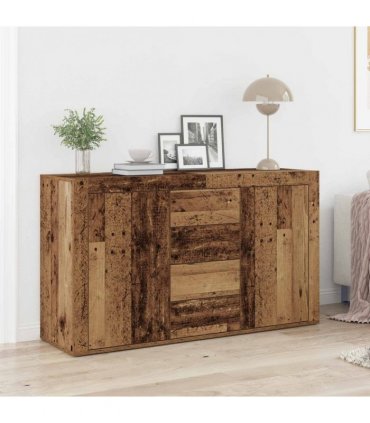vidaXL Sideboard with Drawer Old Wood 120 x 36 x 69 cm Engineered Wood