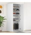 vidaXL Shoe Cabinet with Shelf White 80 x 39 x 178 cm Engineered Wood