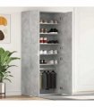 vidaXL Shoe Cabinet Concrete Grey 80 x 39 x 178 cm Engineered Wood